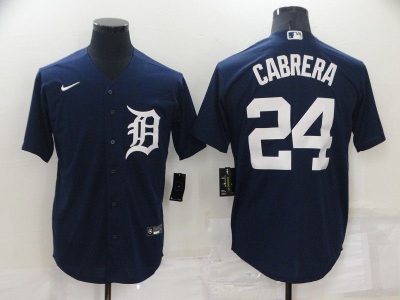 Men Detroit Tigers #24 Cabrera Blue Game Nike 2022 MLB Jersey